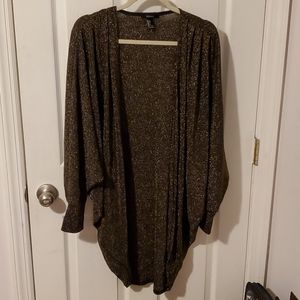 Black and gold bat wing cardigan